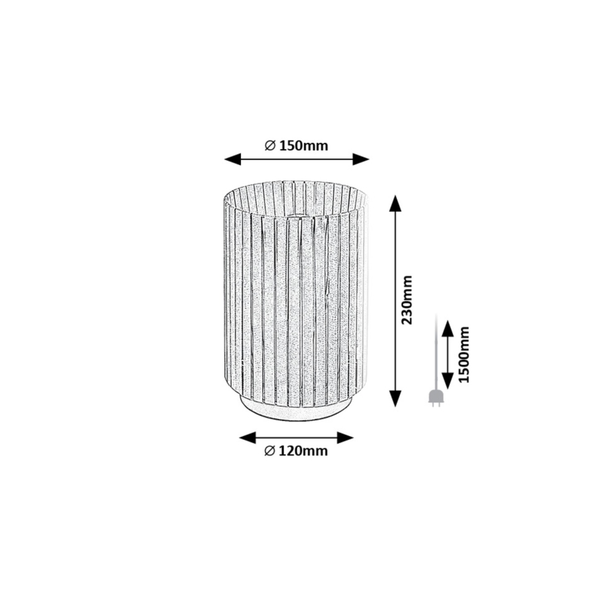 Rabalux - Lámpara de mesa 1xE27/6W/230V