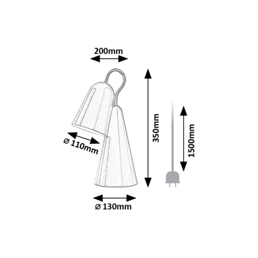 Rabalux - Lámpara de mesa LED 1xE14/4W/230V rosa