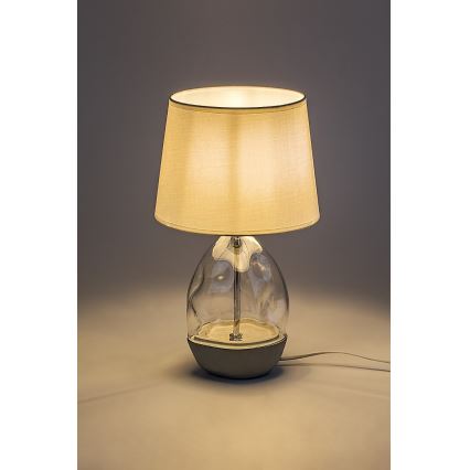 Rabalux - Lámpara de mesa 1xE27/40W/230V blanco