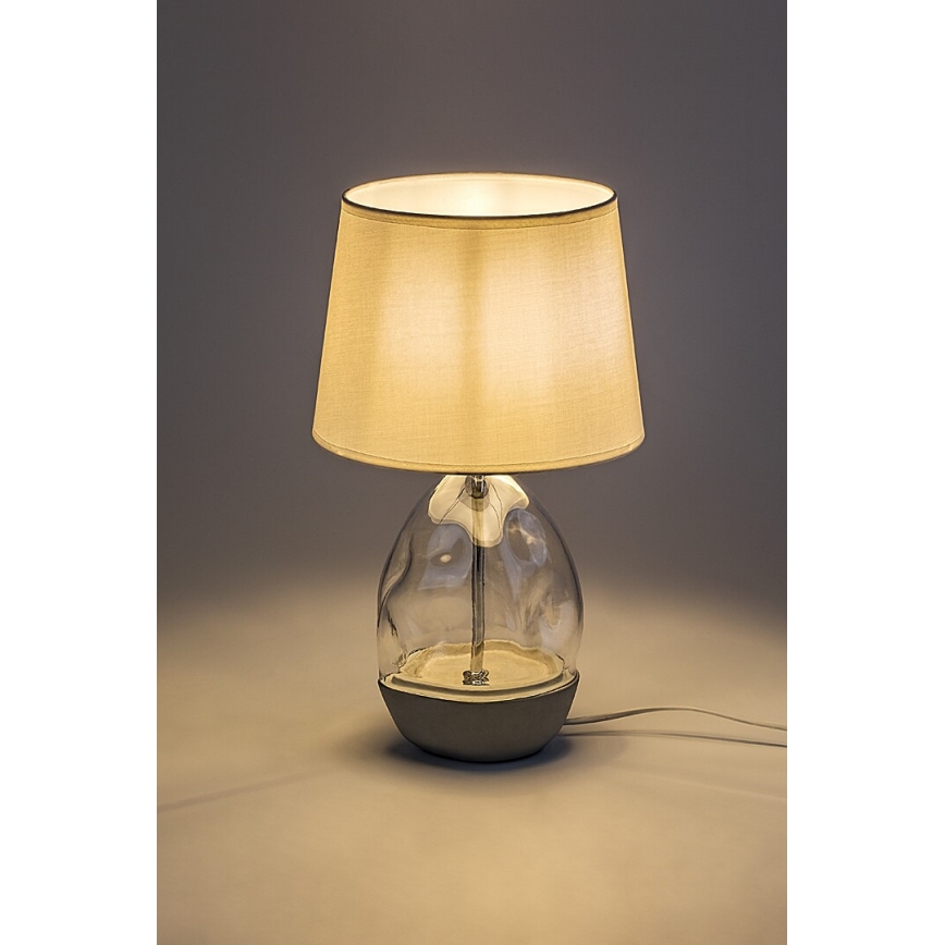 Rabalux - Lámpara de mesa 1xE27/40W/230V blanco