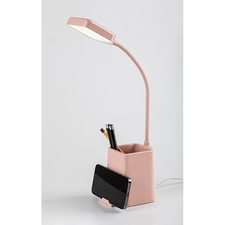 Rabalux - Lámpara de mesa LED regulable LED/6W/230V 5000K rosa