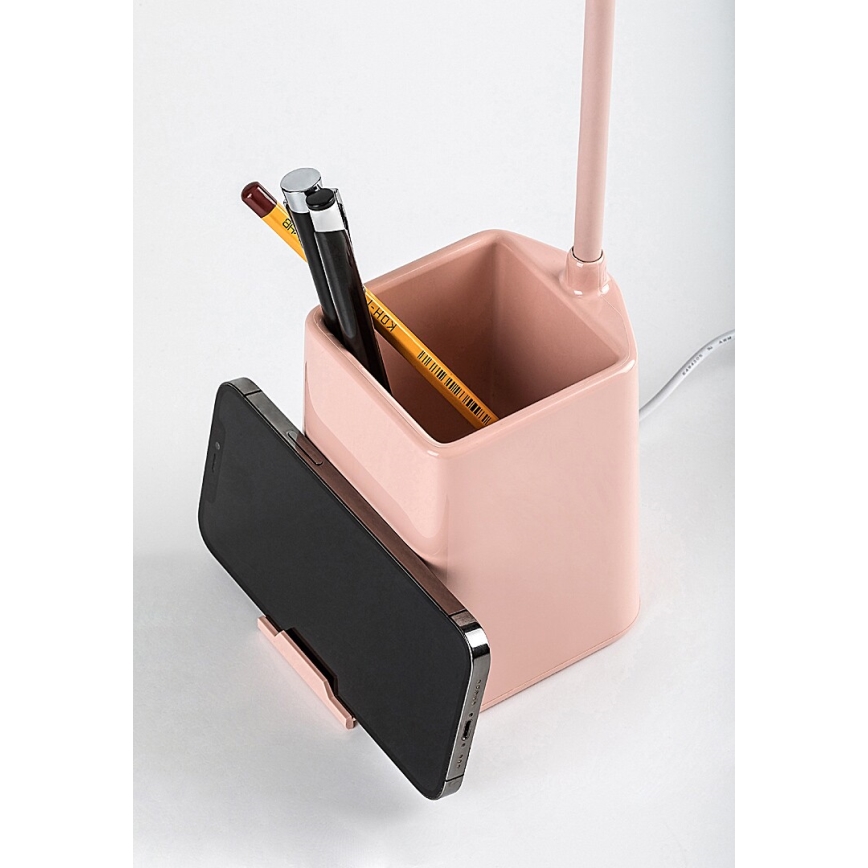 Rabalux - Lámpara de mesa LED regulable LED/6W/230V 5000K rosa