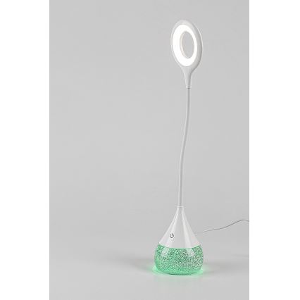 Rabalux 74248 - Lámpara de mesa LED RGB regulable VIVTER LED/4W/230V blanco