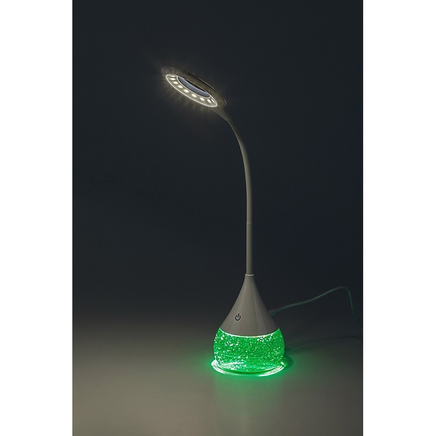 Rabalux 74248 - Lámpara de mesa LED RGB regulable VIVTER LED/4W/230V blanco