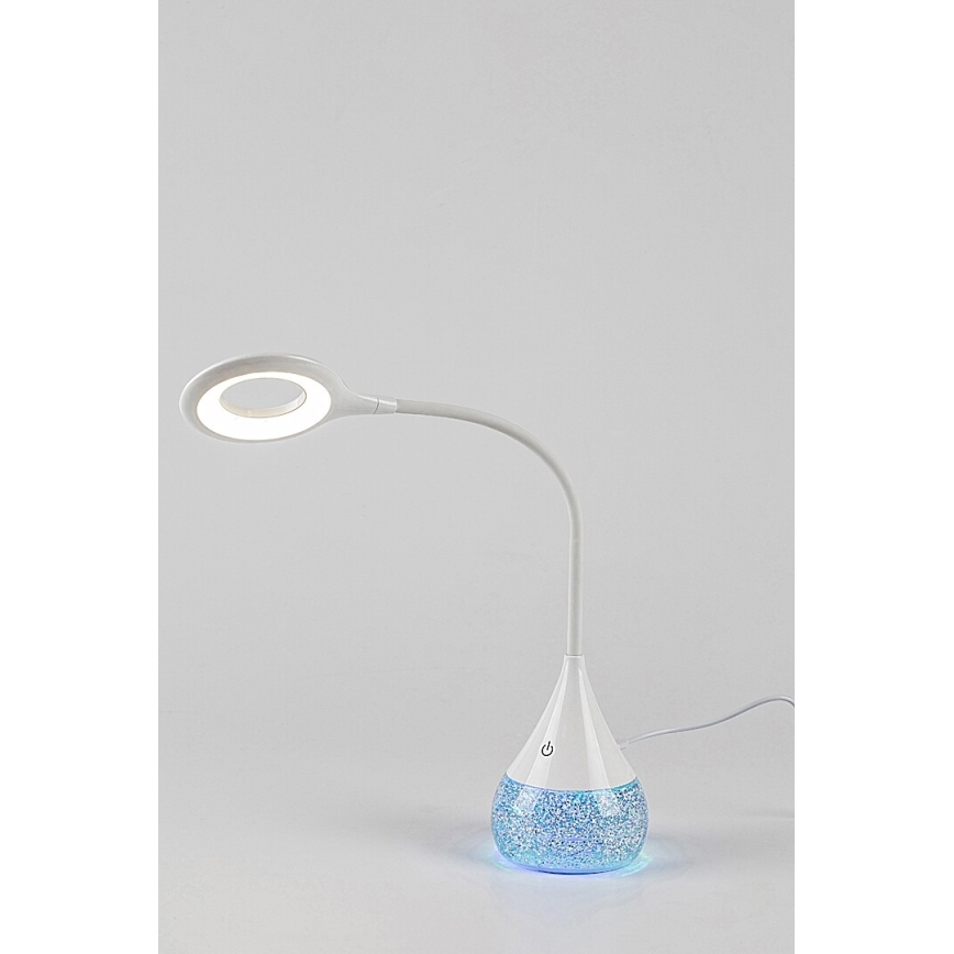 Rabalux 74248 - Lámpara de mesa LED RGB regulable VIVTER LED/4W/230V blanco