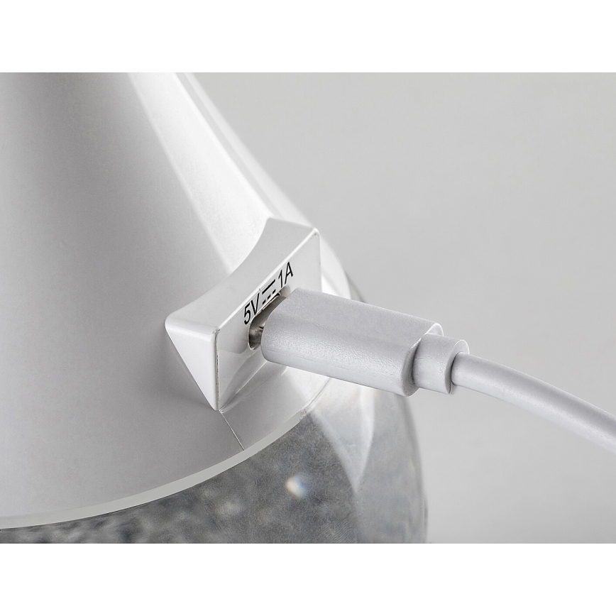 Rabalux 74248 - Lámpara de mesa LED RGB regulable VIVTER LED/4W/230V blanco