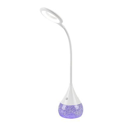 Rabalux 74248 - Lámpara de mesa LED RGB regulable VIVTER LED/4W/230V blanco