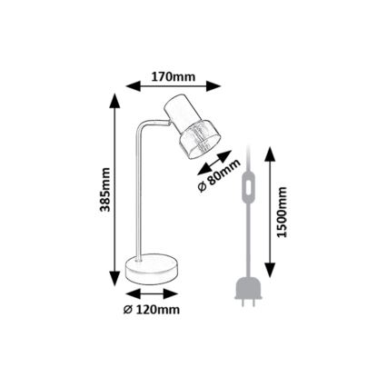 Rabalux - Lámpara de mesa 1xE14/15W/230V