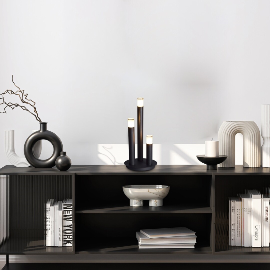 Rabalux - Lámpara de mesa 3xG9/5W/230V negro