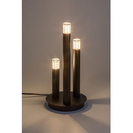 Rabalux - Lámpara de mesa 3xG9/5W/230V negro