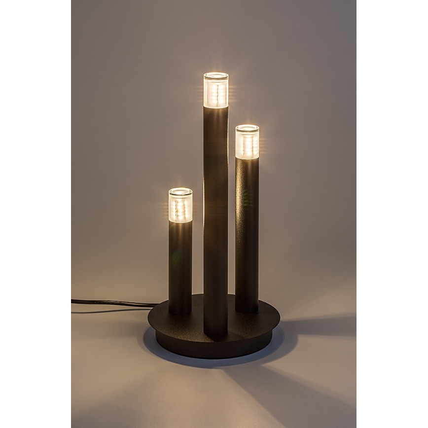 Rabalux - Lámpara de mesa 3xG9/5W/230V negro