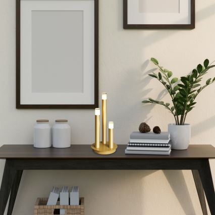 Rabalux - Lámpara de mesa 3xG9/5W/230V dorado
