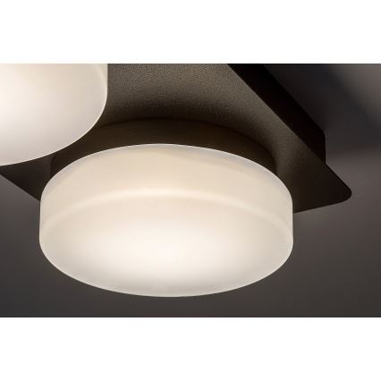 Rabalux - Plafón LED para baño 2xLED/5,5W/230V IP44 negro