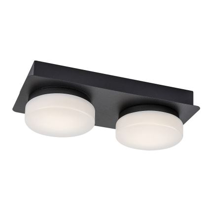 Rabalux - Plafón LED para baño 2xLED/5,5W/230V IP44 negro