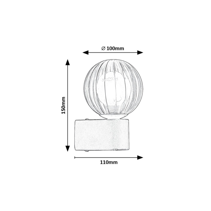 Rabalux - Aplique de exterior 1xG9/3,5W/230V IP44