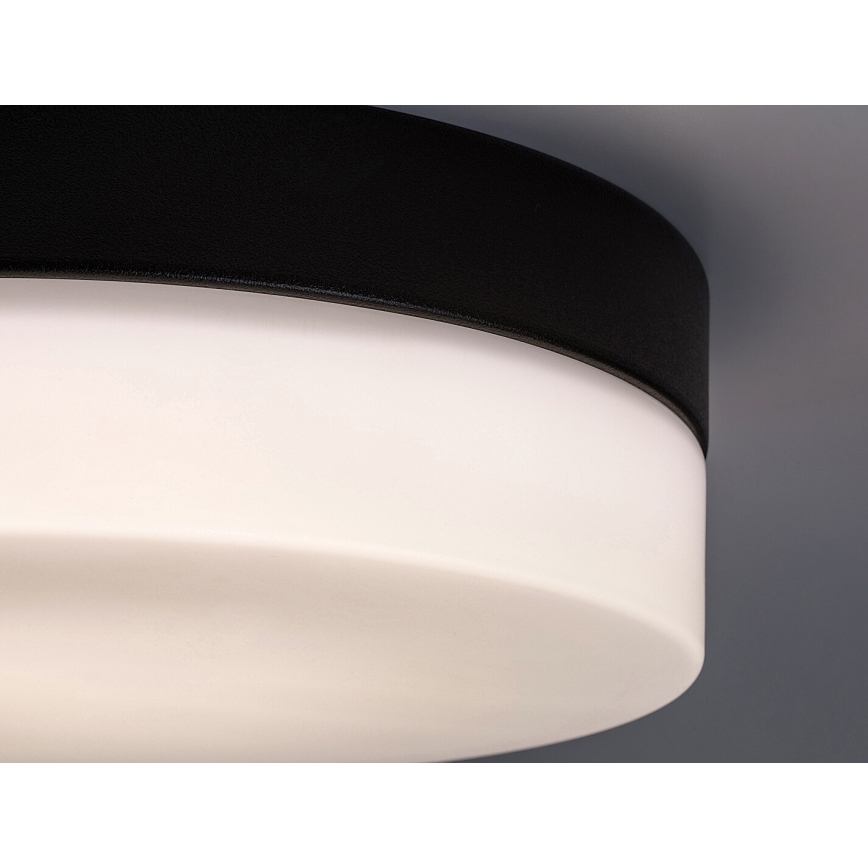 Rabalux - Plafón LED de baño LED/18W/230V IP44 4000K diá. 28 cm negro