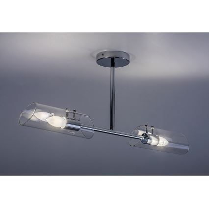 Rabalux - Lámpara colgante de baño 2xE14/12W/230V IP44 cromo brillante
