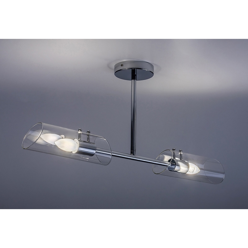 Rabalux - Lámpara colgante de baño 2xE14/12W/230V IP44 cromo brillante