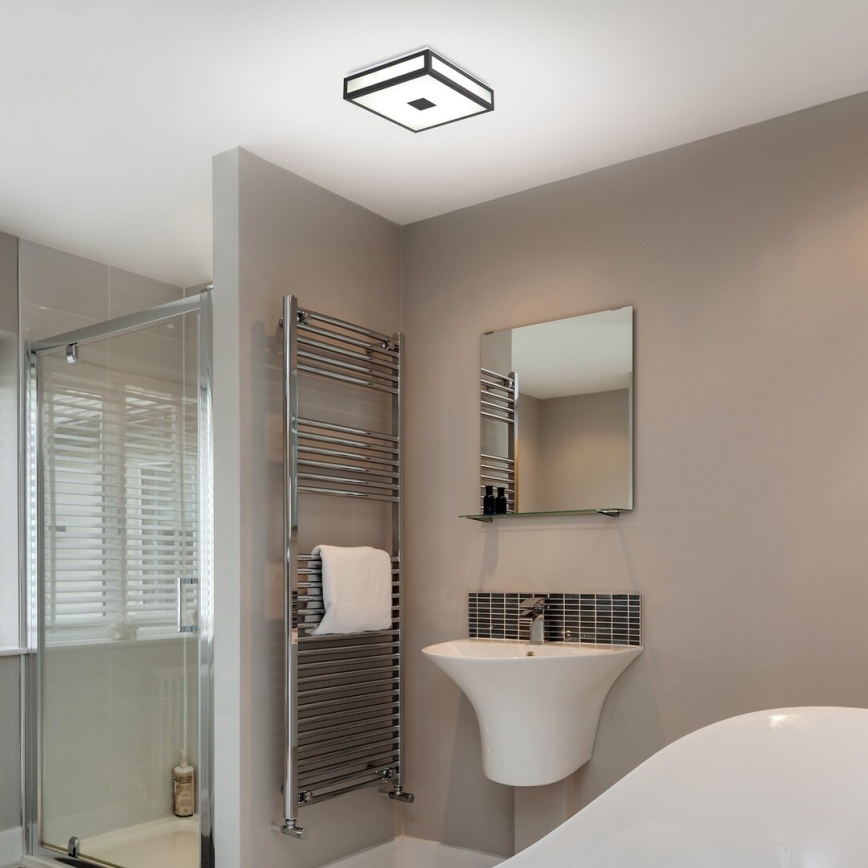 Rabalux - Plafón LED para cuarto de baño LED/24W/230V IP44 4000K 40x40 cm negro