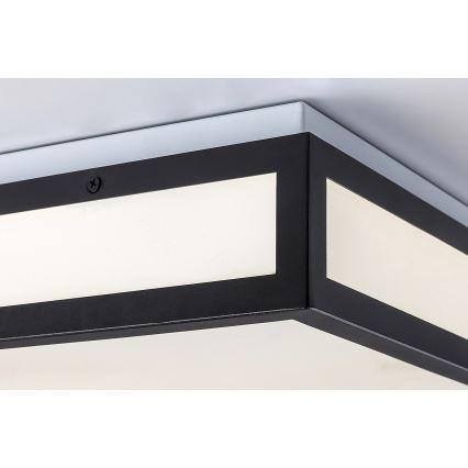 Rabalux - Plafón LED para cuarto de baño LED/24W/230V IP44 4000K 40x40 cm negro