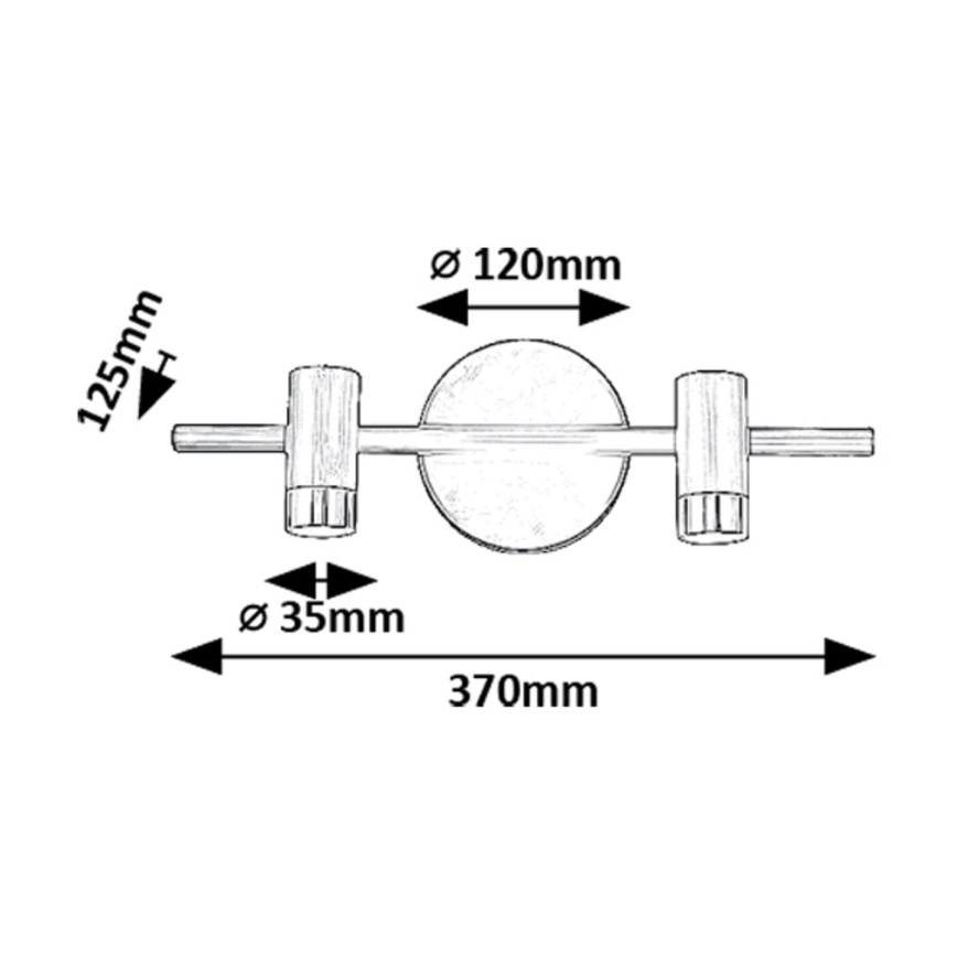 Rabalux - Foco LED de pared 2xLED/3W/230V 4000K