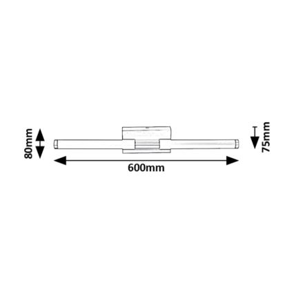 Rabalux - Aplique LED de baño LED/8W/230V 4000K IP44