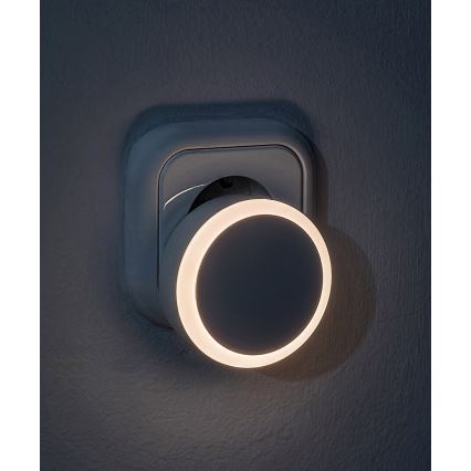 Rabalux - LED Luz nocturna de enchufe con sensor crepuscular LED/0,3W/230V 3000K