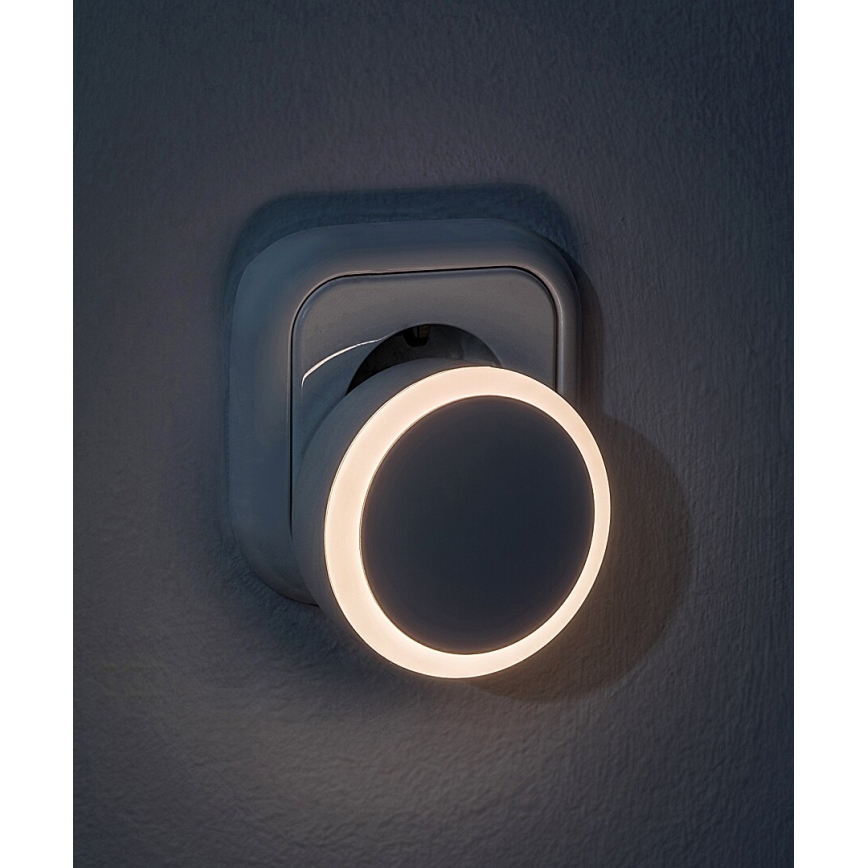 Rabalux - LED Luz nocturna de enchufe con sensor crepuscular LED/0,3W/230V 3000K