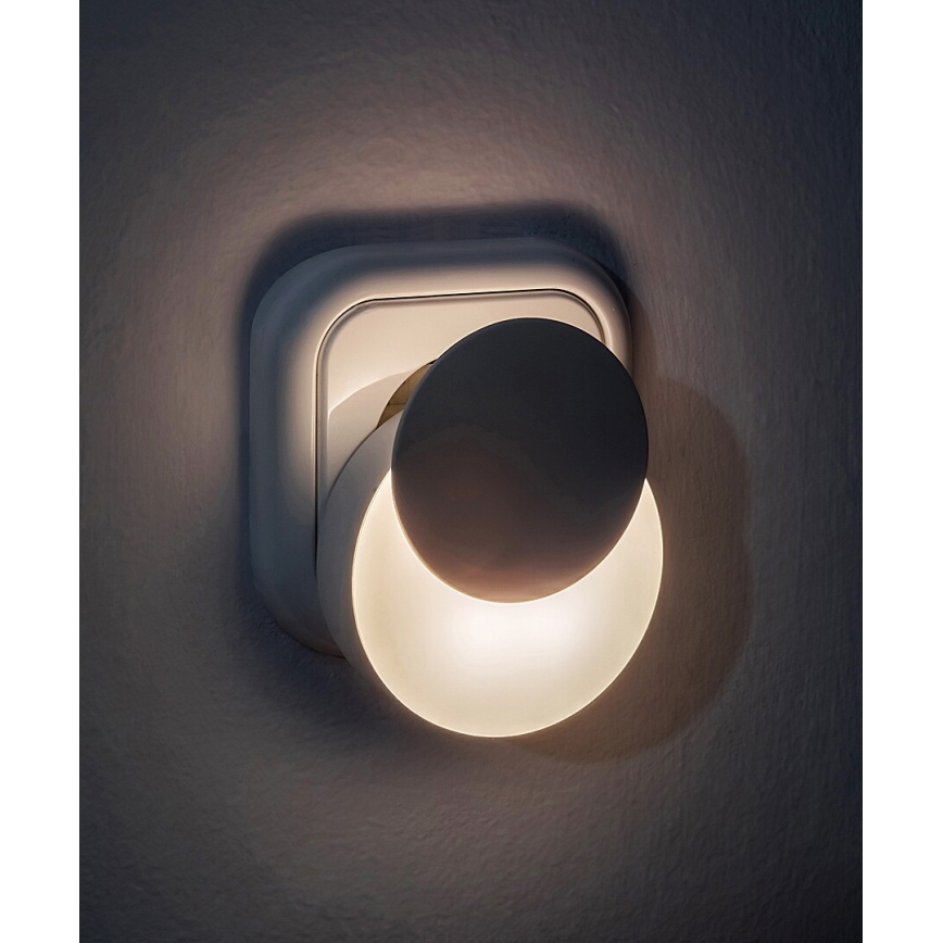 Rabalux - LED Luz nocturna de enchufe con sensor crepuscular LED/0,3W/230V 3000K
