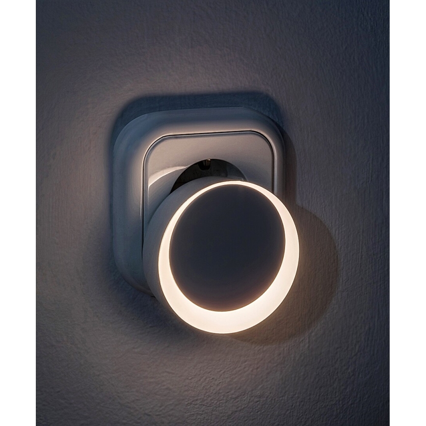 Rabalux - LED Luz nocturna de enchufe con sensor crepuscular LED/0,3W/230V 3000K