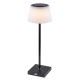 Rabalux - LED Lámpara de mesa recargable con dimmer LED/4W/3,7V 1800 mAh 3000-5000K IP44 negro
