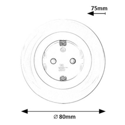 Rabalux - LED RGB Enchufe con iluminación LED/0,54W/230V 3000K