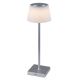 Rabalux - LED Lámpara de mesa recargable con dimmer LED/4W/3,7V 1800 mAh 3000-5000K IP44 plata