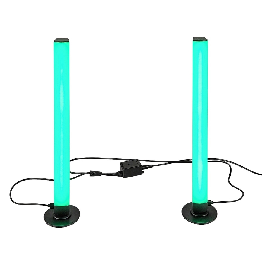 Rabalux - SET 2x LED RGB Lámpara de mesa regulable PACO LED/5W/5V + control remoto