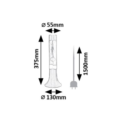 Rabalux - LED Lámpara de lava LED/25W/230V
