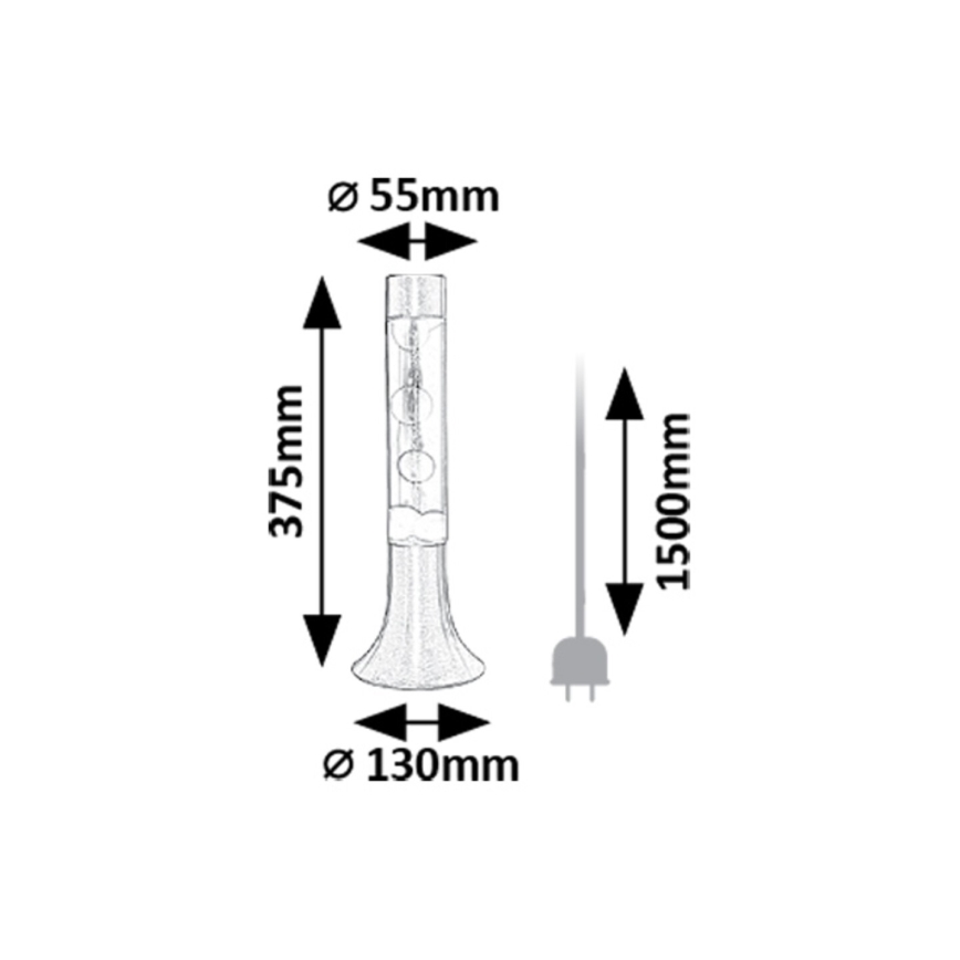 Rabalux - LED Lámpara de lava LED/25W/230V