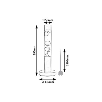 Rabalux - LED Lámpara de lava LED/25W/230V