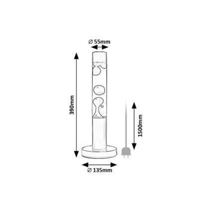 Rabalux - LED Lámpara de lava LED/25W/230V