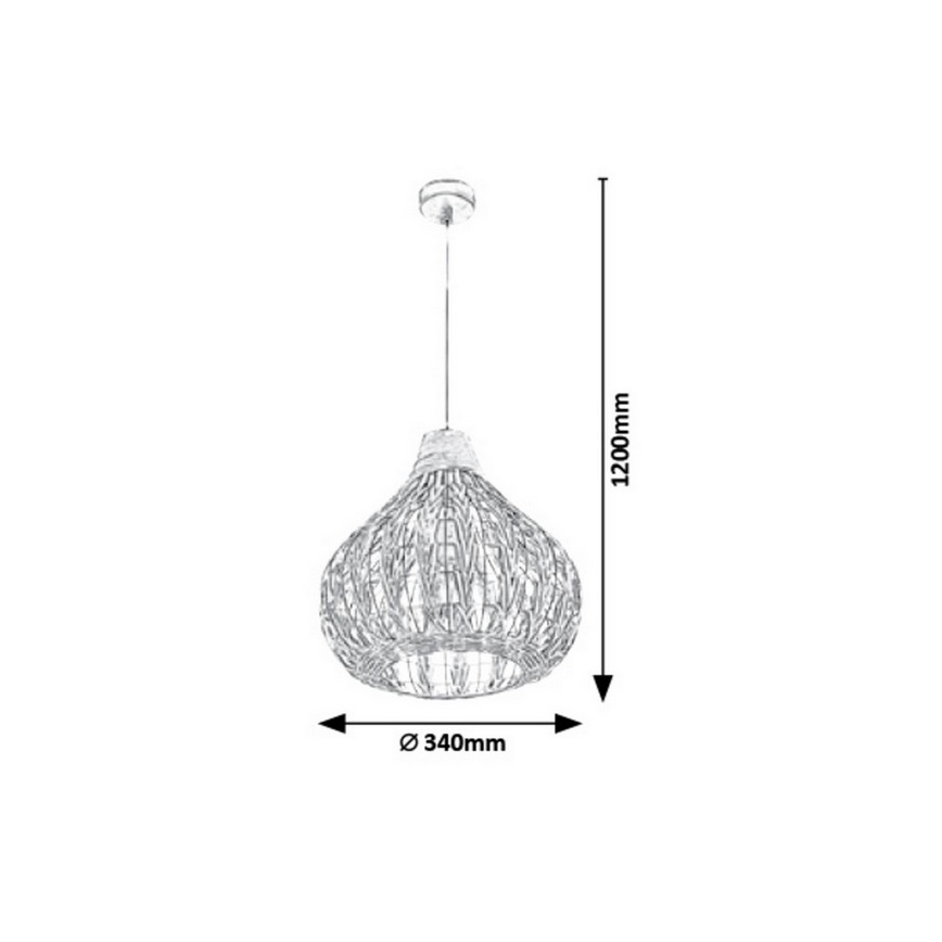Rabalux - Lámpara suspendida con alambre 1xE27/40W/230V