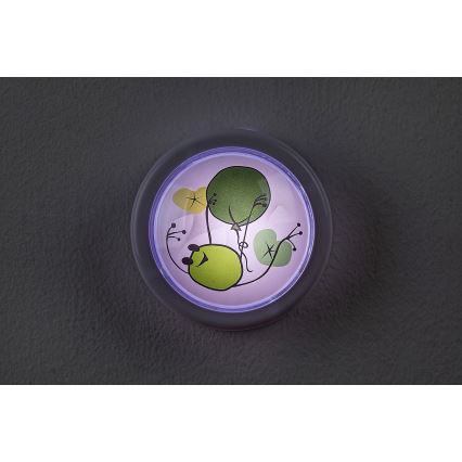 Rabalux - Luz LED nocturna infantil LED/0,3W/2xAA 6000K