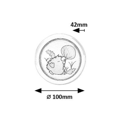 Rabalux - Luz LED nocturna infantil LED/0,3W/2xAA 6000K