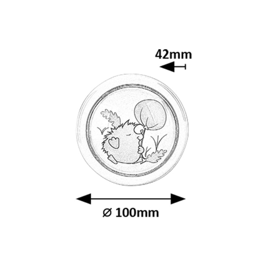 Rabalux - Luz LED nocturna infantil LED/0,3W/2xAA 6000K