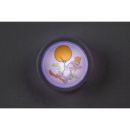 Rabalux - Luz LED nocturna infantil LED/0,3W/2xAA 6000K