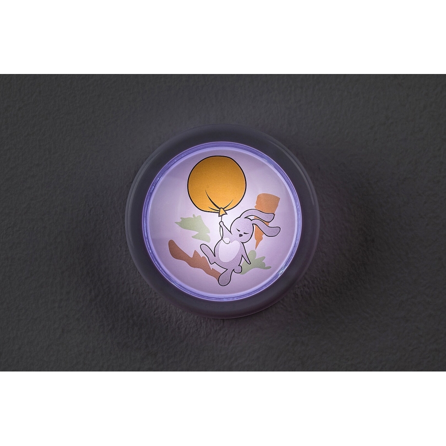 Rabalux - Luz LED nocturna infantil LED/0,3W/2xAA 6000K
