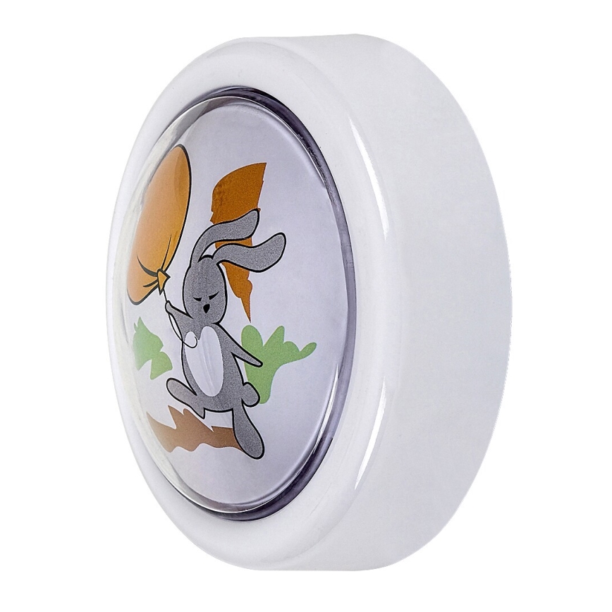 Rabalux - Luz LED nocturna infantil LED/0,3W/2xAA 6000K