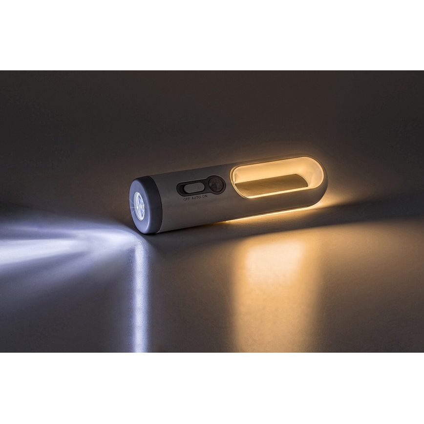 Rabalux - Lámpara recargable portátil LED con sensor LED/0,8W/3,7V 3000/7000K