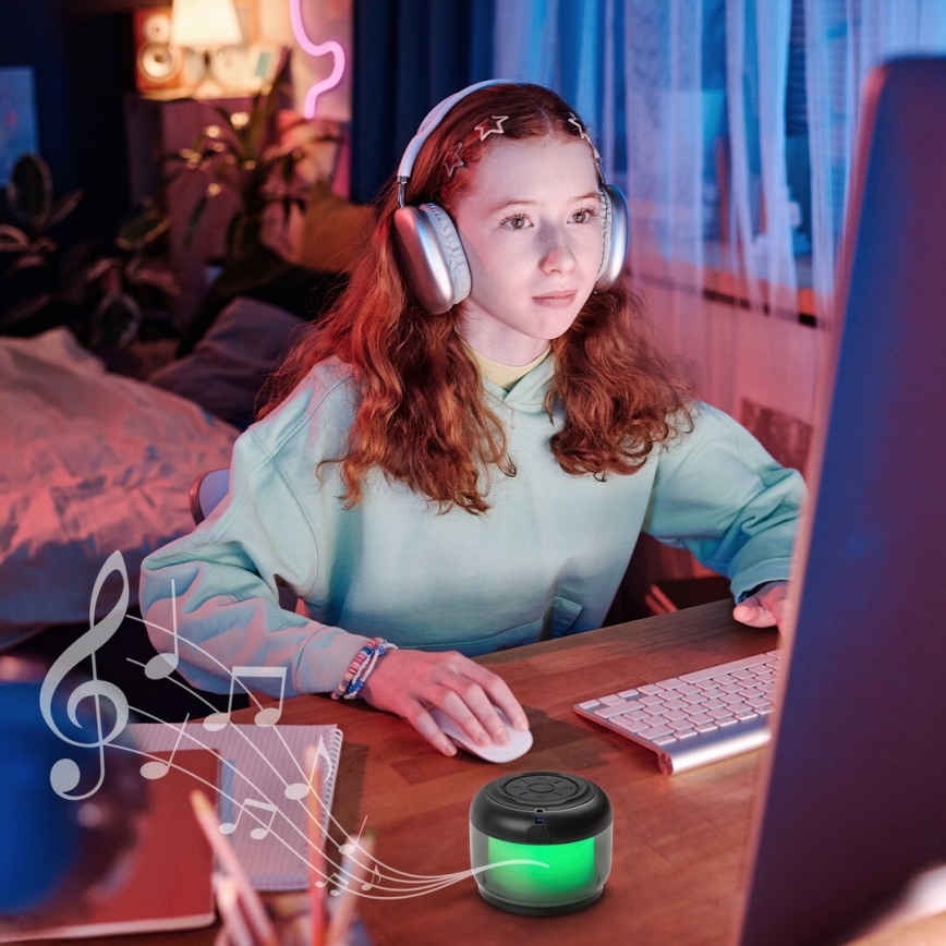 Rabalux - RGB Lámpara de mesa con altavoz RGB/3W/3,7V 500mAh