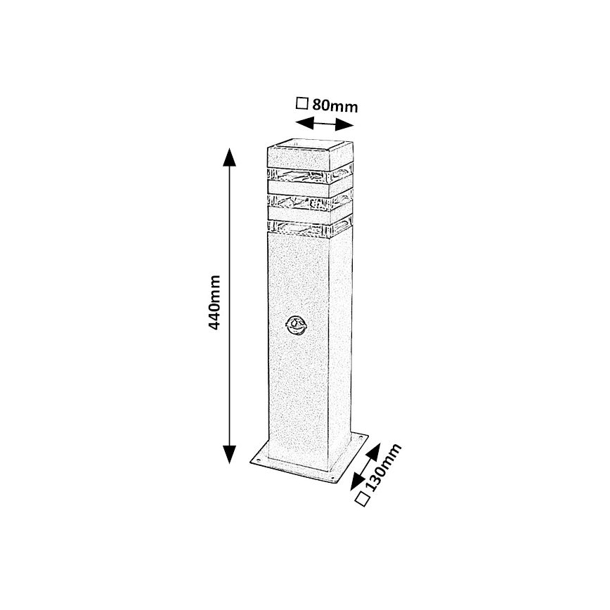 Rabalux - Lámpara de exterior con sensor 1xE27/12W/230V IP44