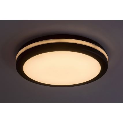 Rabalux - Plafón LED de baño LED/28W/230V 3000/4000/6500K IP54 negro