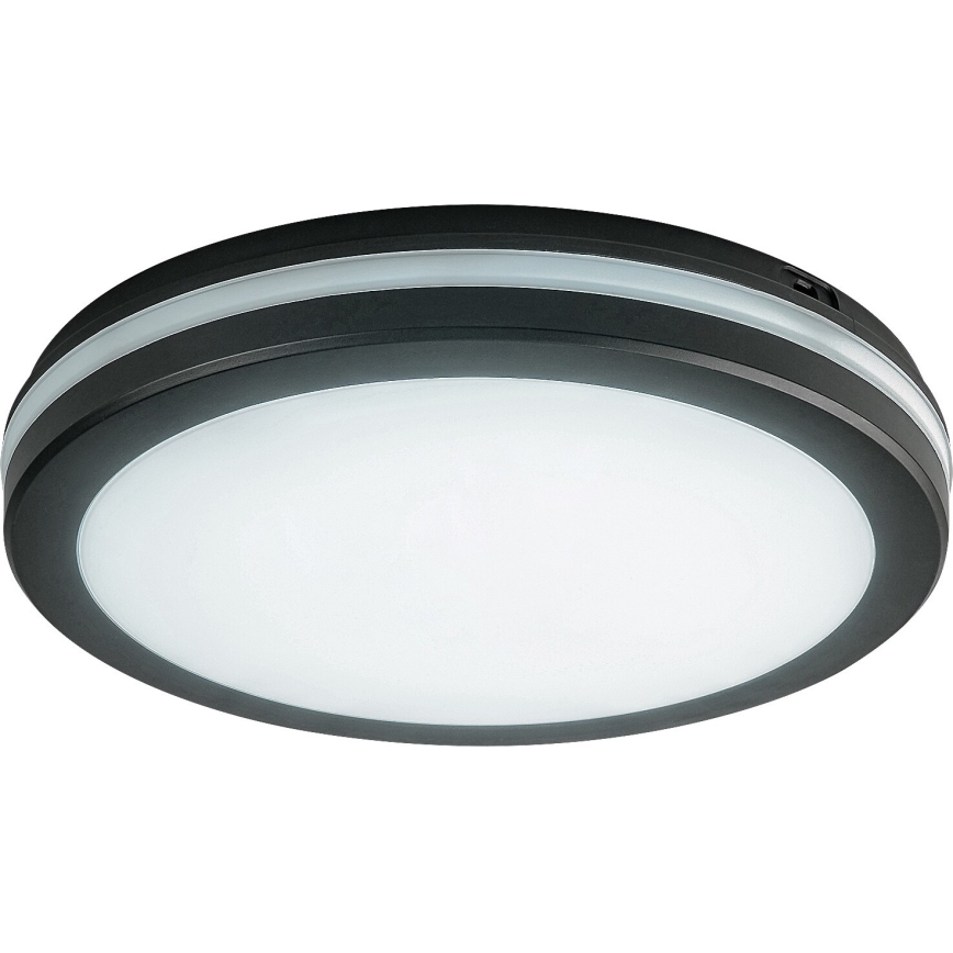 Rabalux - Plafón LED de baño LED/28W/230V 3000/4000/6500K IP54 negro